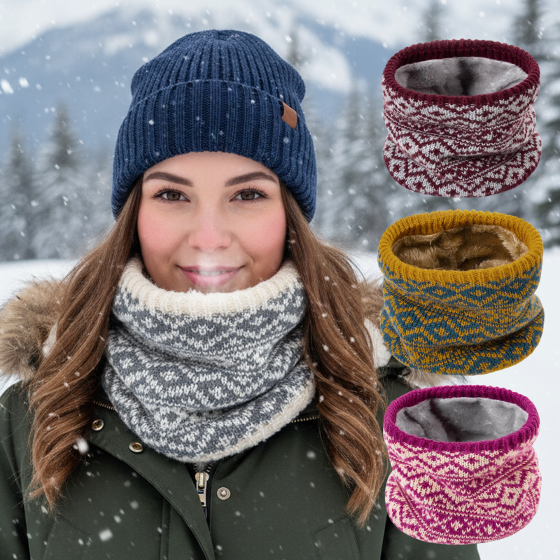 1-6PCS Winter Knit Neck Gaiter - Neck Gaiter Fleece 评论和价格