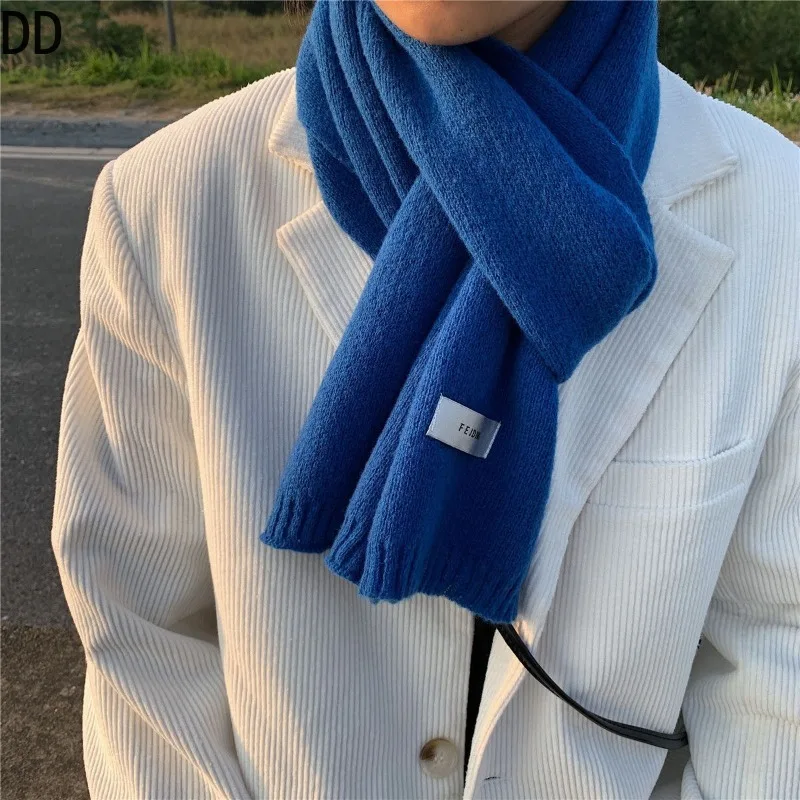 Simple Chic Solid Soft Scarf A - Wool Scarf Men 评论和价格