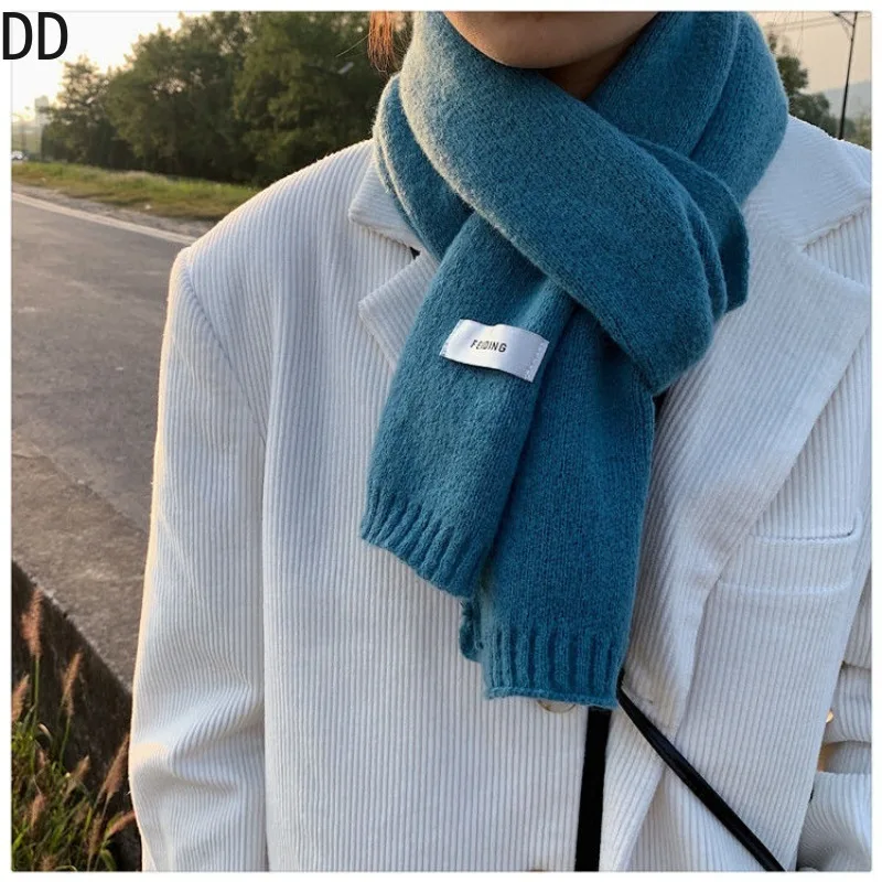 Simple Chic Solid Soft Scarf A - Wool Scarf Men 评论和价格