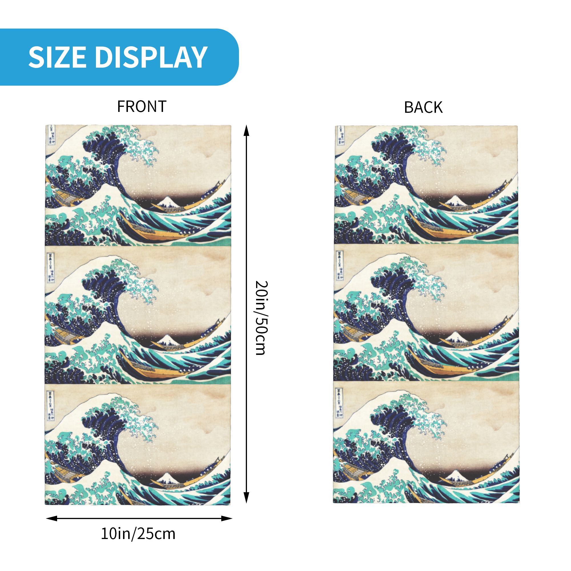 The Great Wave off Kanagawa Wi - Neck Gaiter Fleece 评论和价格