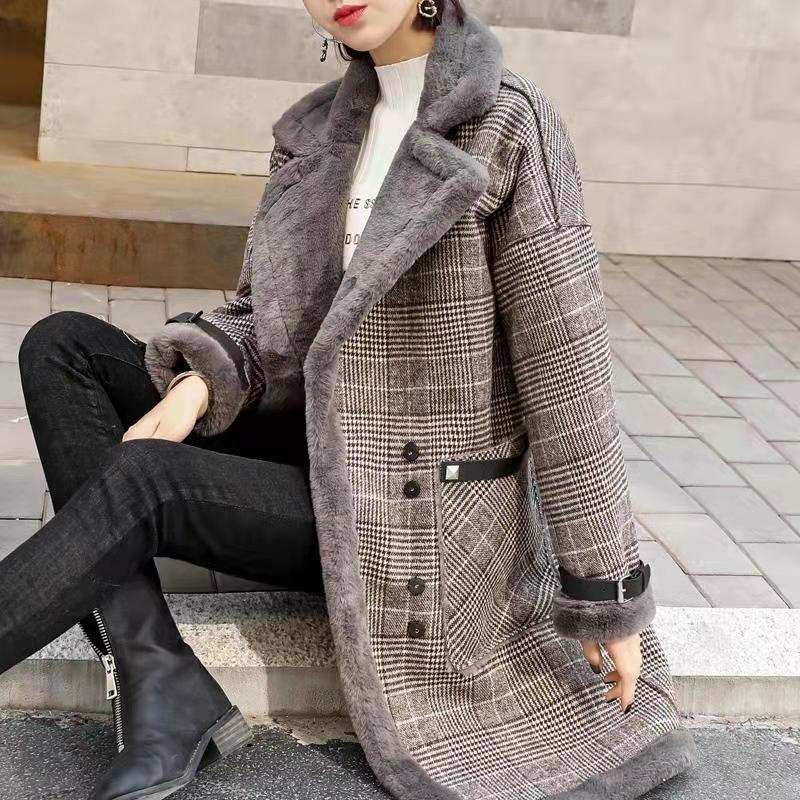 2026 Winter Warm Coat Plush Th - Wool Coat Peacoat 评论和价格