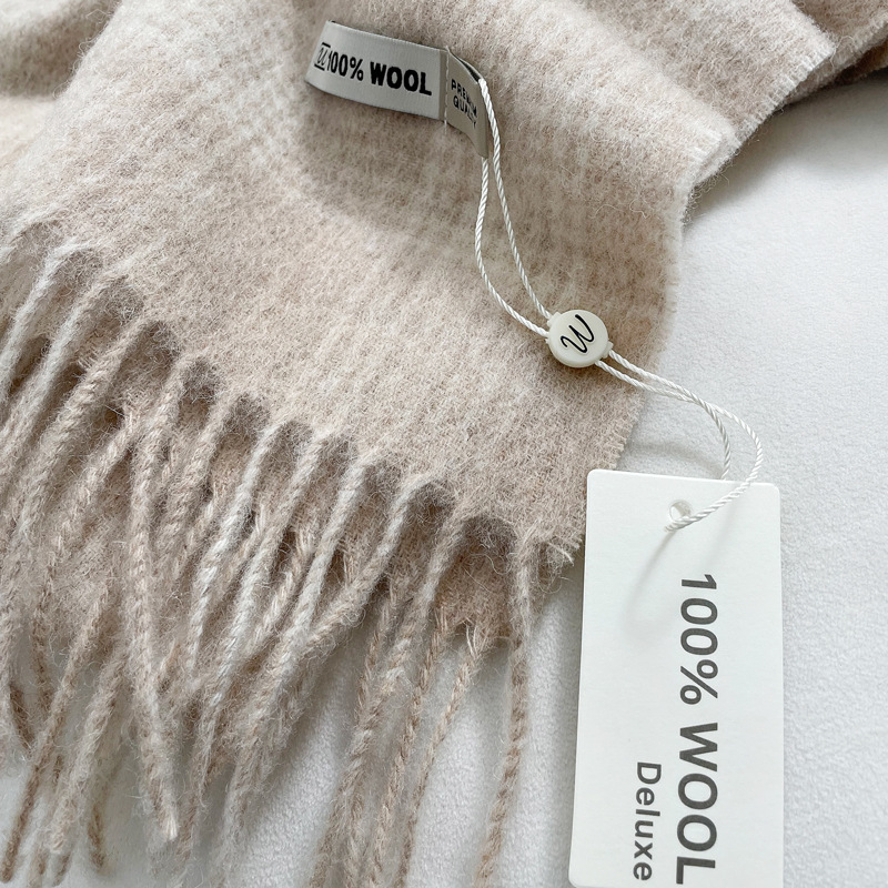 Winter Warm 100% Pure Wool Sca - Wool Scarf Men 评论和价格