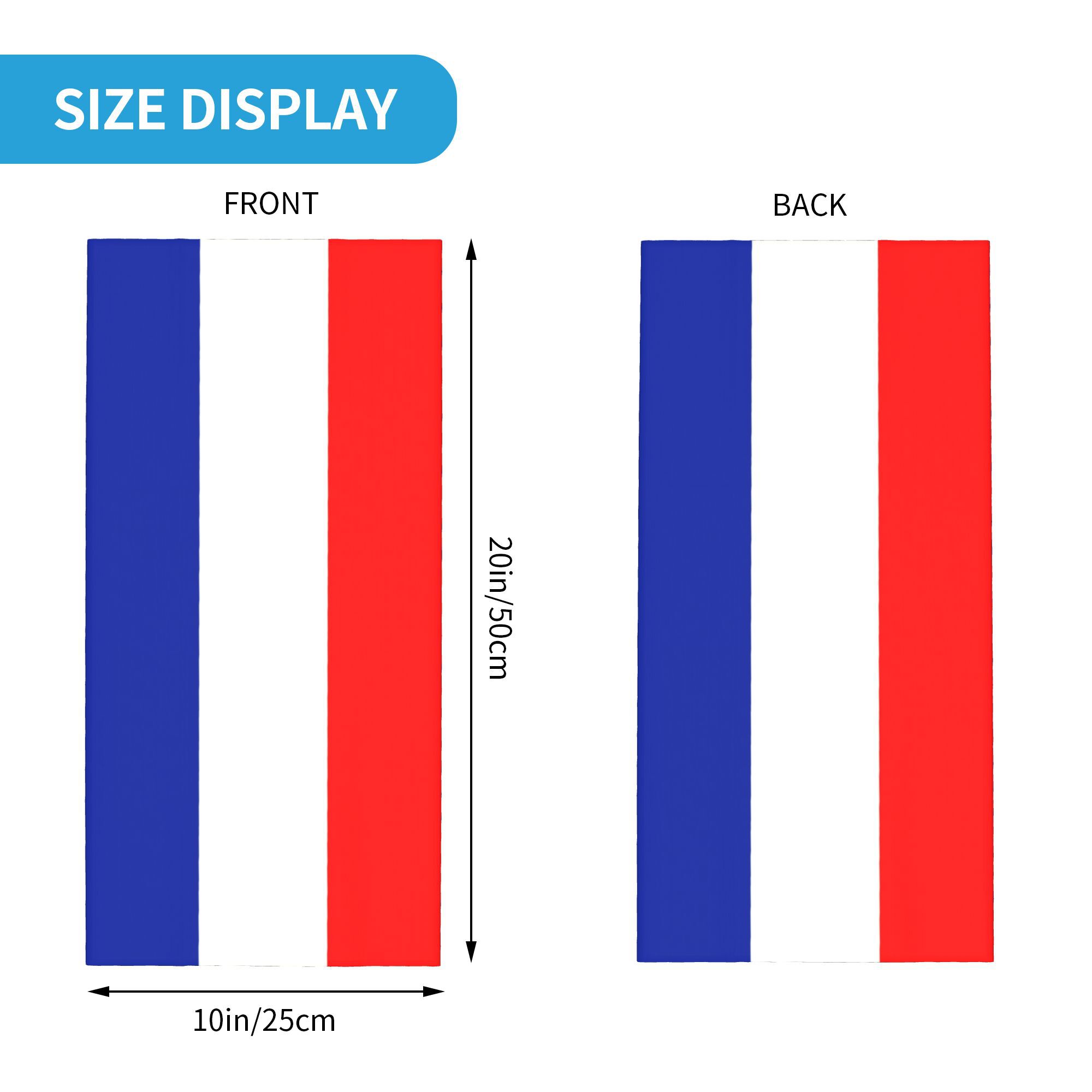 Custom French Flag France Band - Neck Gaiter Fleece 评论和价格