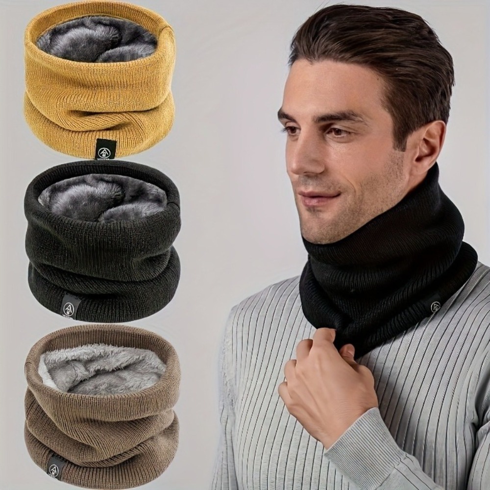 Winter Neck Warmer Men Knit Sc - Neck Gaiter Fleece 评论和价格