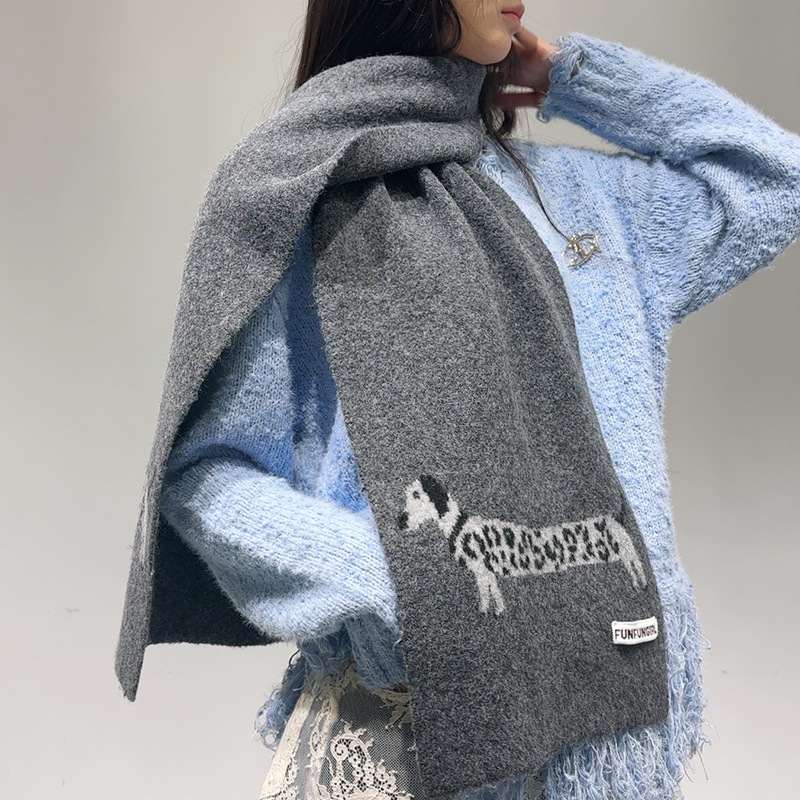 Korean Version Wool Blend Pupp - Wool Scarf Men 评论和价格