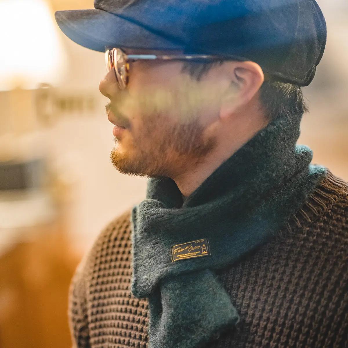 Maden American Retro Style Wor - Wool Scarf Men 评论和价格