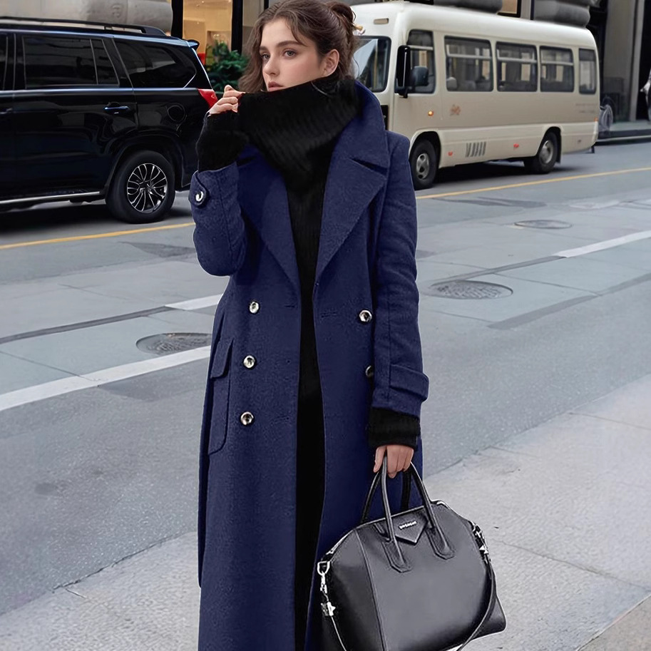 Autumn and Winter Temperament  - Wool Coat Peacoat 评论和价格
