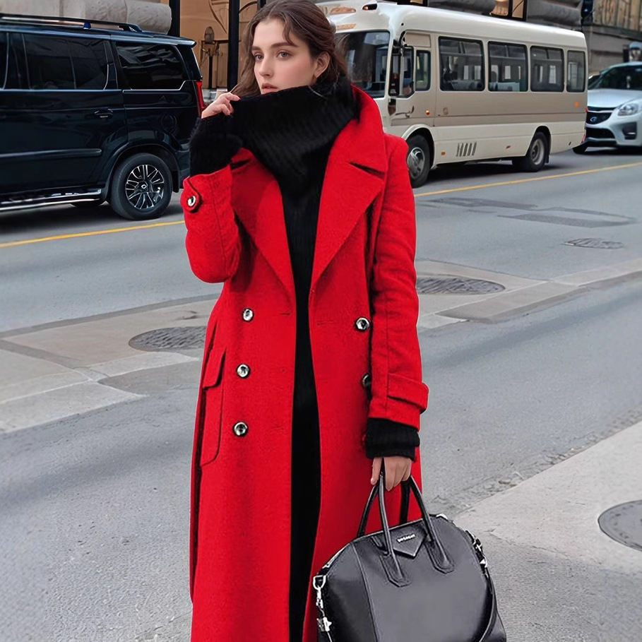 Autumn and Winter Temperament  - Wool Coat Peacoat 评论和价格