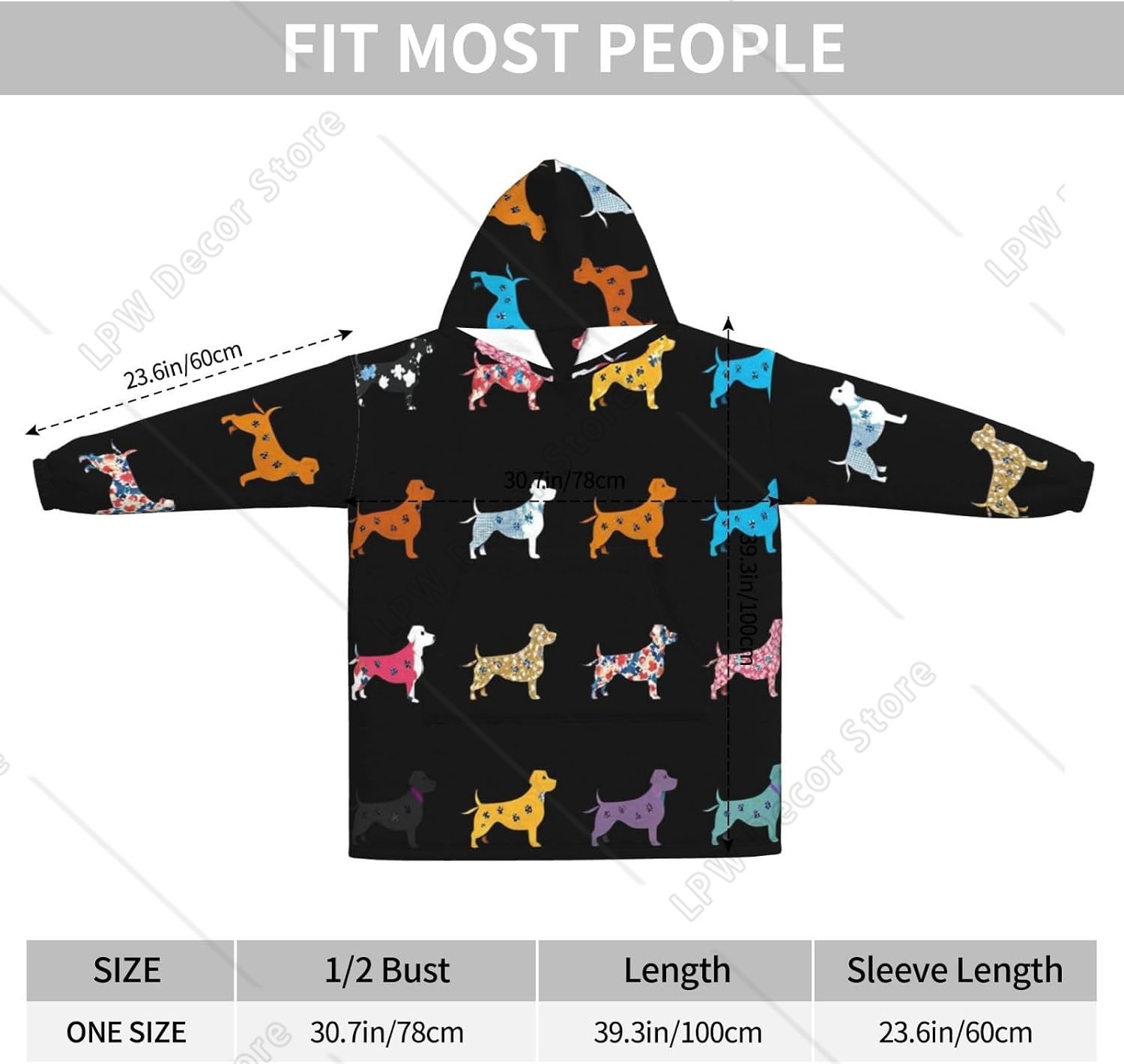 Funny Dachshund Dog Wearable B - Sherpa Hoodie Fleece 评论和价格