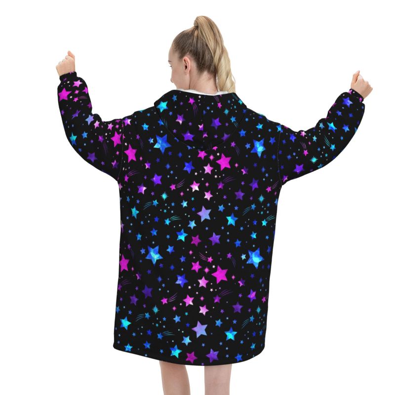 Space Galaxy Constellation Zod - Sherpa Hoodie Fleece 评论和价格