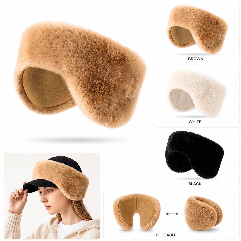 New Foldable Earmuffs Faux Fur - Earmuffs Foldable 评论和价格
